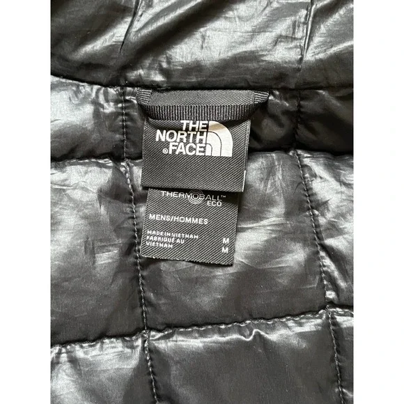 The‎ North Face Thermoball Eco Jacket Men's Size Medium Black Full Zip Insulated